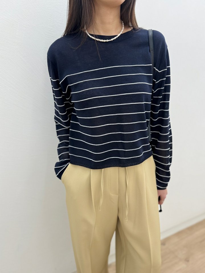 Most - Korean Women Fashion - #momslook - Rico Stripe Knit - 7