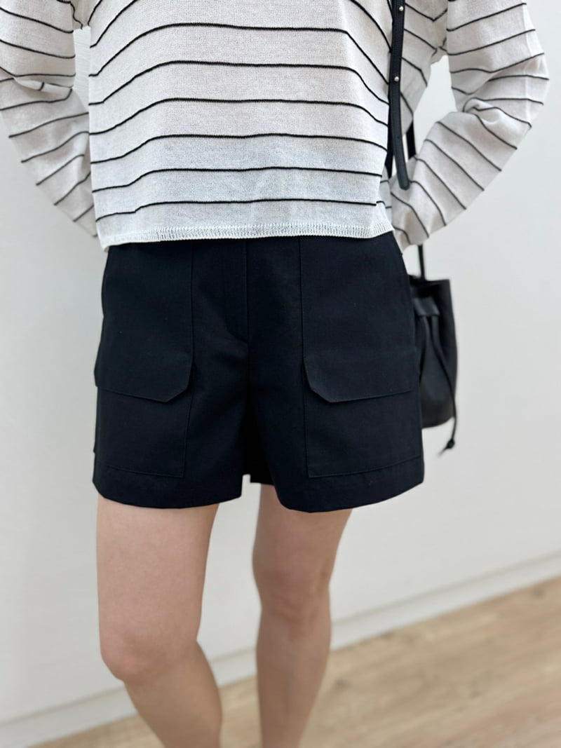 Most - Korean Women Fashion - #momslook - Two-pocket Half Pants - 11