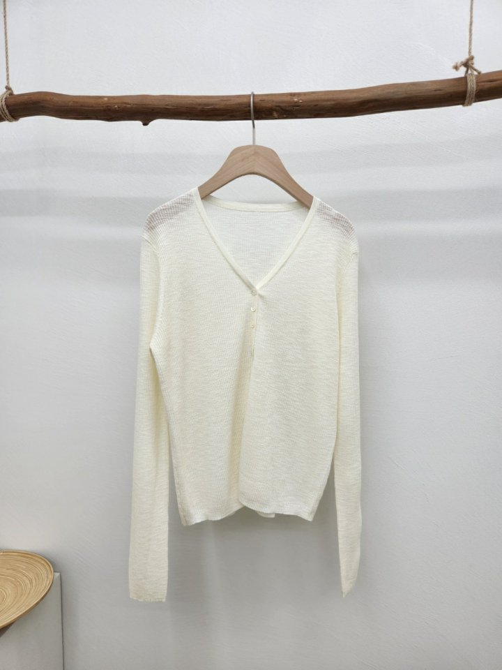 Most - Korean Women Fashion - #momslook - Three Button Cardigan - 3