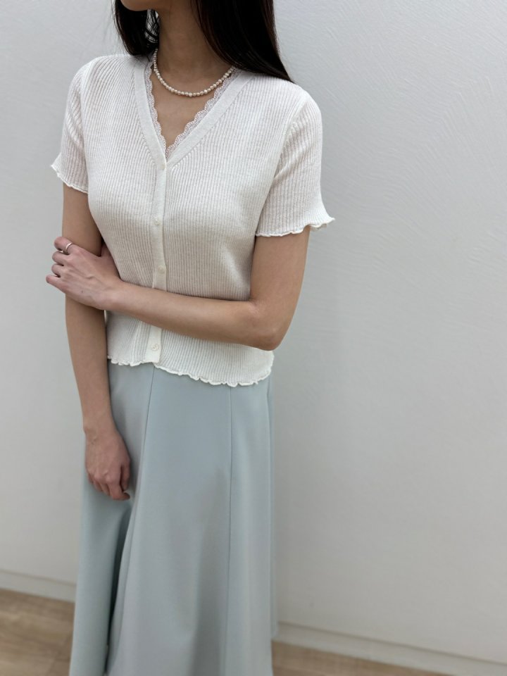 Most - Korean Women Fashion - #momslook - Lace Cardigan
