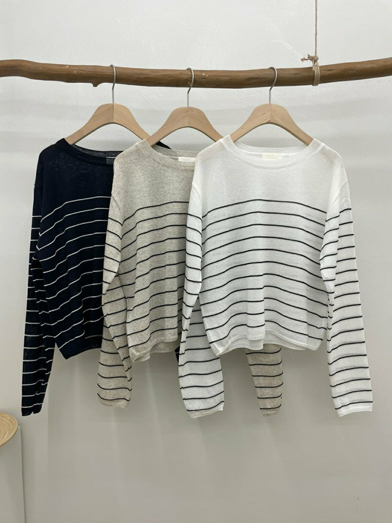 Most - Korean Women Fashion - #womensfashion - Rico Stripe Knit - 12