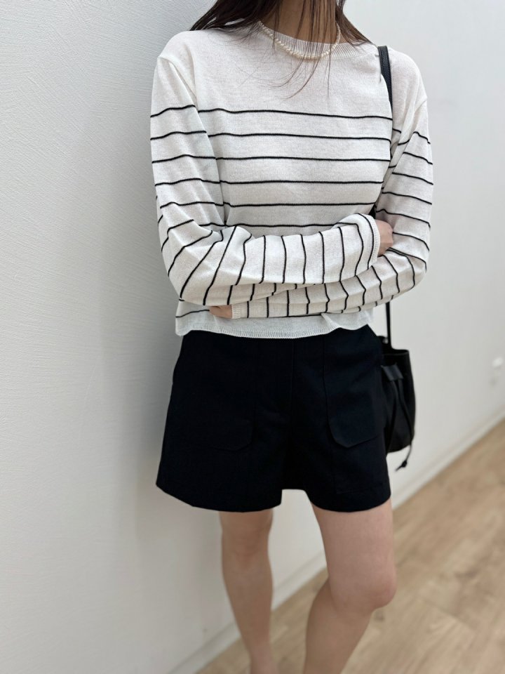 Most - Korean Women Fashion - #momslook - Rico Stripe Knit - 4