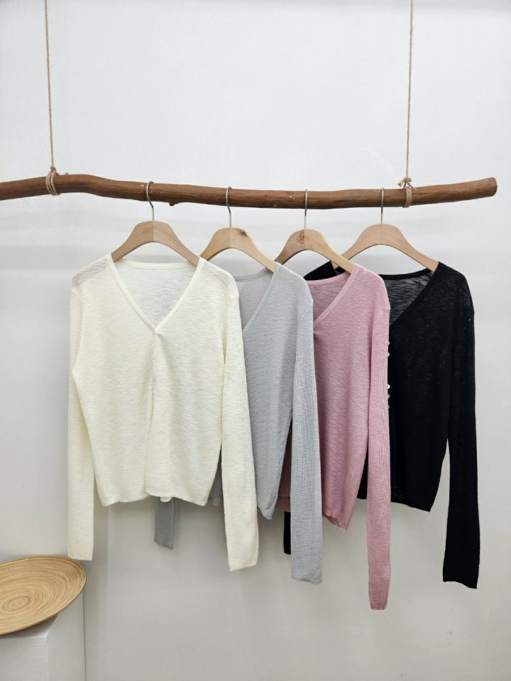 Most - Korean Women Fashion - #womensfashion - Three Button Cardigan - 6