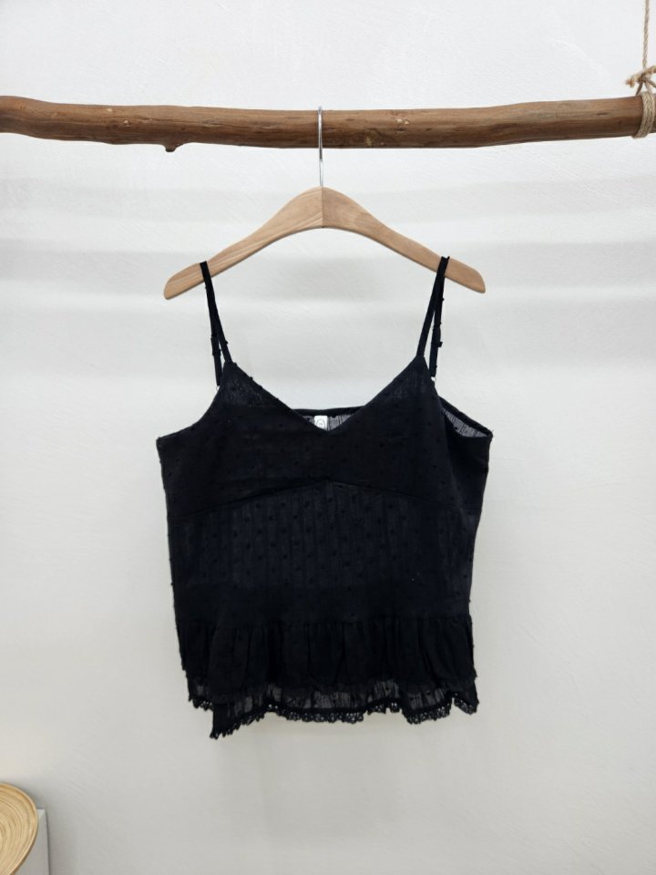 Most - Korean Women Fashion - #womensfashion - Dot Frill Sleeveless - 2