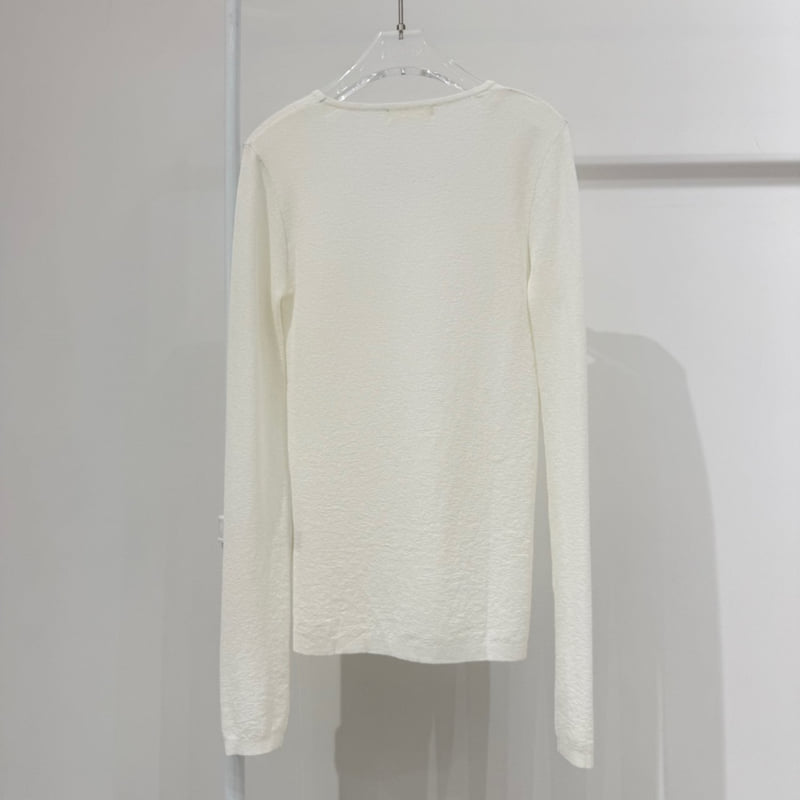Neroli36 - Korean Women Fashion - #momslook - M U-neck Knit - 9