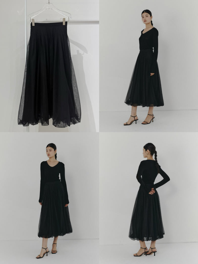 Neroli36 - Korean Women Fashion - #momslook - M Mesh Volume Skirt - 10
