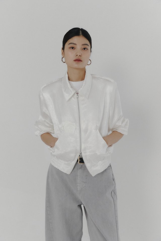 Neroli36 - Korean Women Fashion - #momslook - Satin Padded Blouson - 11