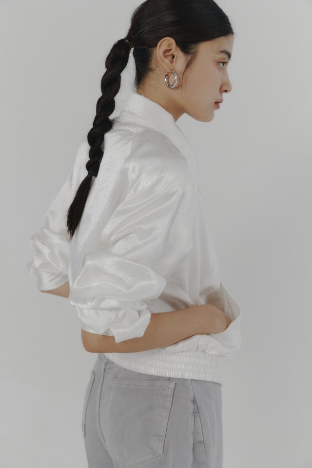 Neroli36 - Korean Women Fashion - #momslook - Satin Padded Blouson - 9