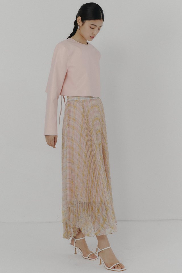 Neroli36 - Korean Women Fashion - #momslook - Check Chiffon Skirt - 8