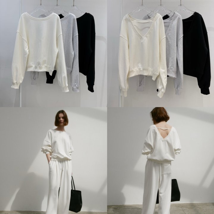 Neroli36 - Korean Women Fashion - #momslook - Edition V Sweatshirts - 6