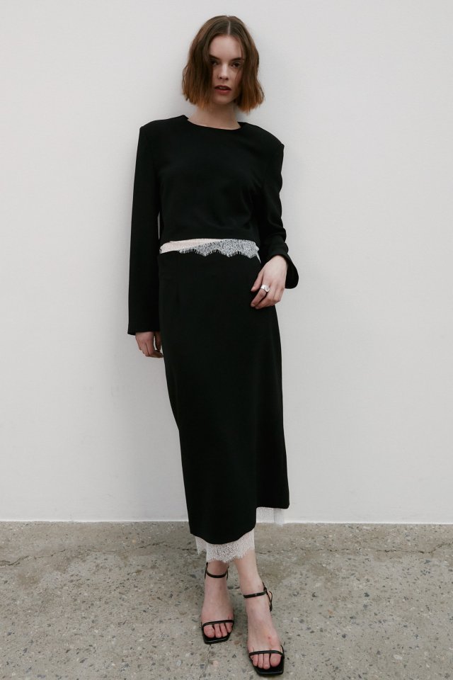 Neroli36 - Korean Women Fashion - #momslook - Lace H Skirt - 9