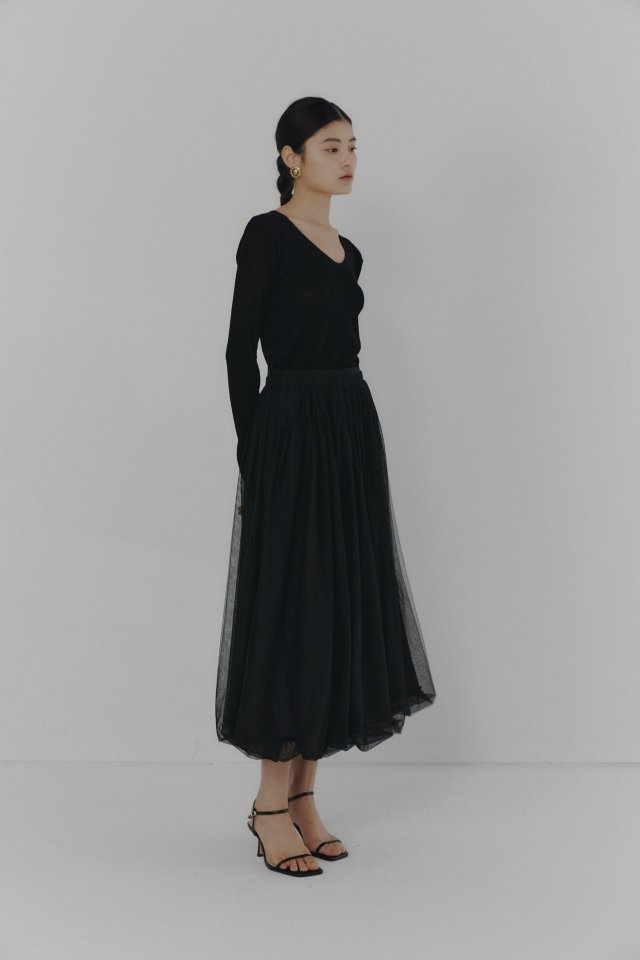 Neroli36 - Korean Women Fashion - #restrostyle - M Mesh Volume Skirt - 4