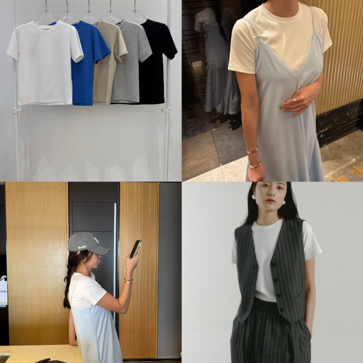 Neroli36 - Korean Women Fashion - #restrostyle - Semi Silket Tee - 4