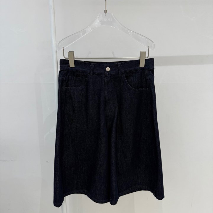 Neroli36 - Korean Women Fashion - #romanticstyle - Indigo Denim Bermuda Pants