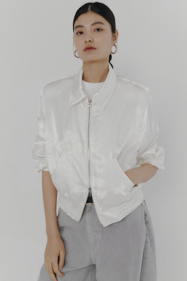 Neroli36 - Korean Women Fashion - #romanticstyle - Satin Padded Blouson - 5