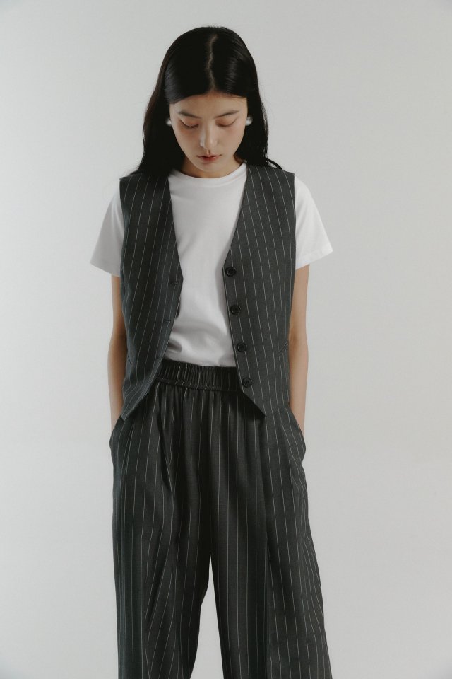 Neroli36 - Korean Women Fashion - #shopsmall - Muse Band Pleats Pants - 7