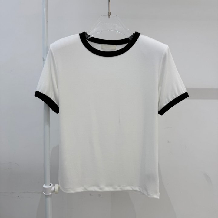 Neroli36 - Korean Women Fashion - #shopsmall - Colored Padded Tee - 2