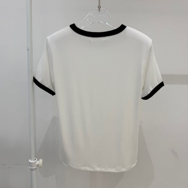 Neroli36 - Korean Women Fashion - #thatsdarling - Colored Padded Tee - 3