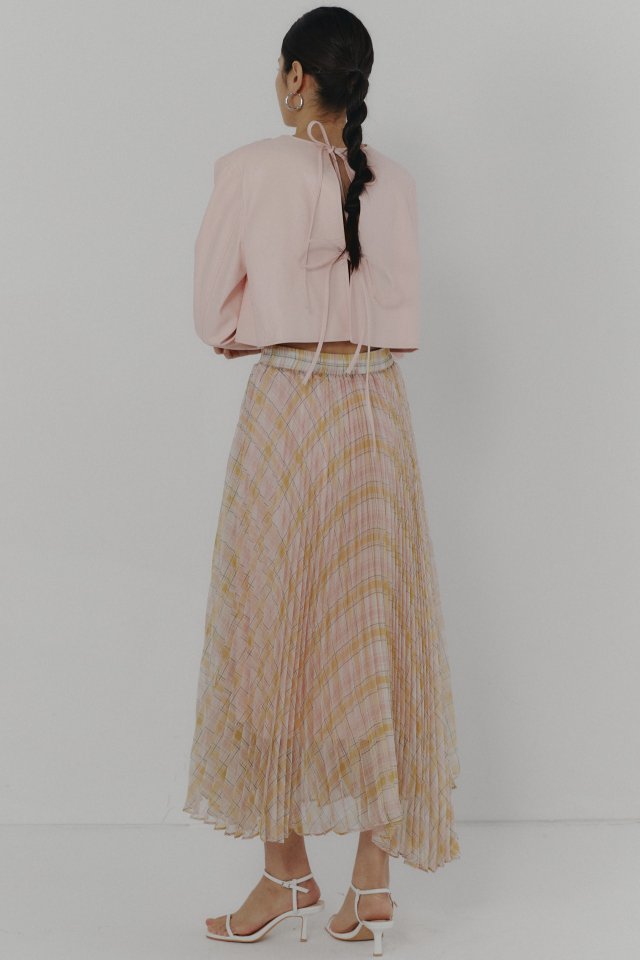 Neroli36 - Korean Women Fashion - #thelittlethings - Check Chiffon Skirt - 7