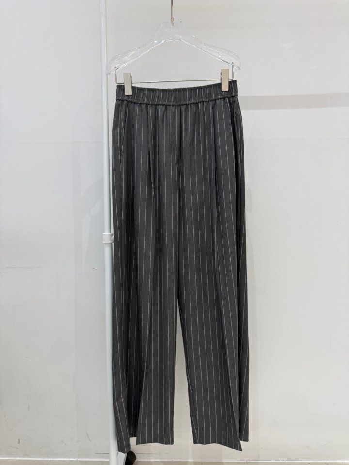 Neroli36 - Korean Women Fashion - #vintageinspired - Muse Band Pleats Pants - 2