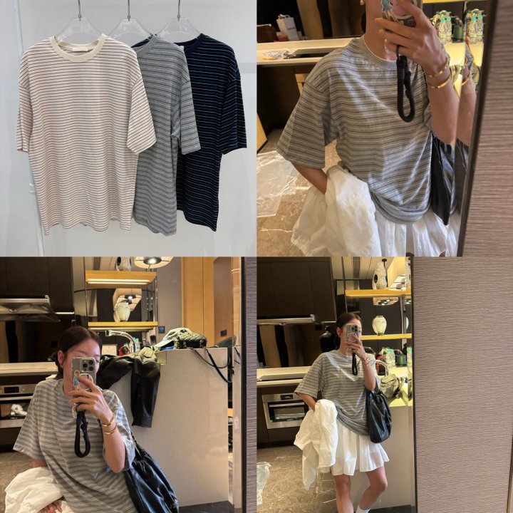 Neroli36 - Korean Women Fashion - #vintageinspired - Peanut Tee - 4