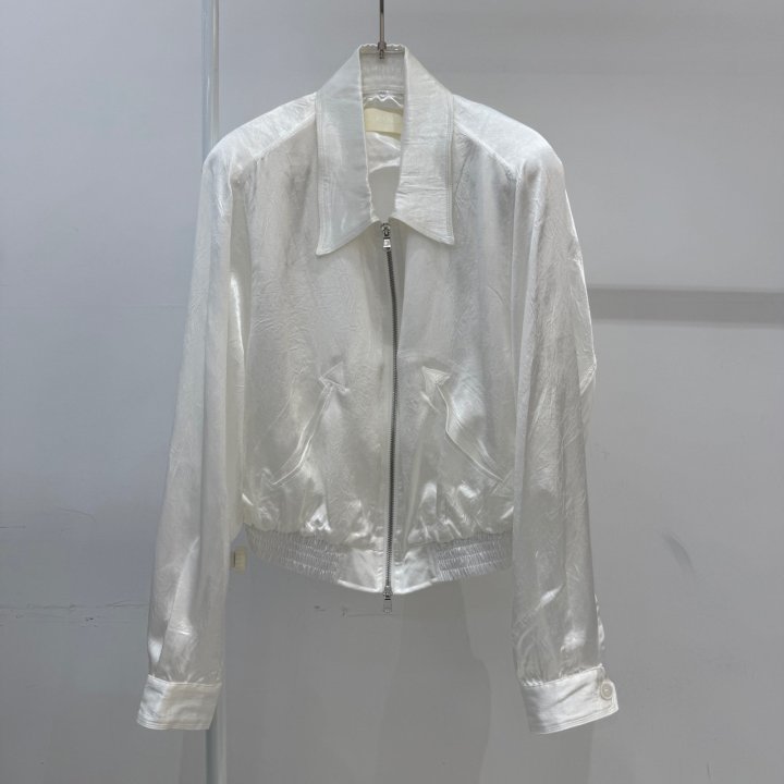 Neroli36 - Korean Women Fashion - #vintagekidsstyle - Satin Padded Blouson - 2