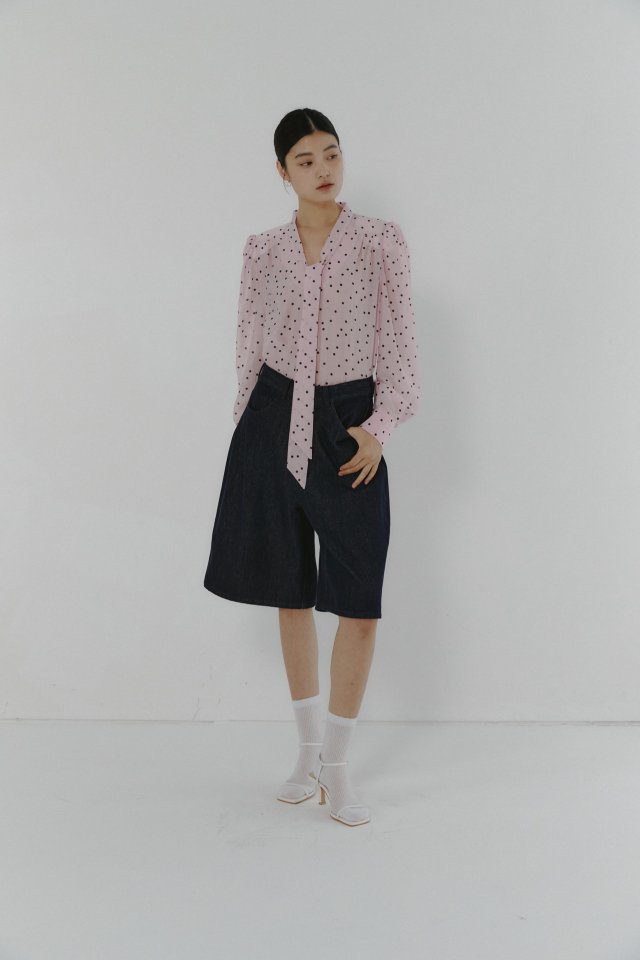 Neroli36 - Korean Women Fashion - #womensfashion - Indigo Denim Bermuda Pants - 6