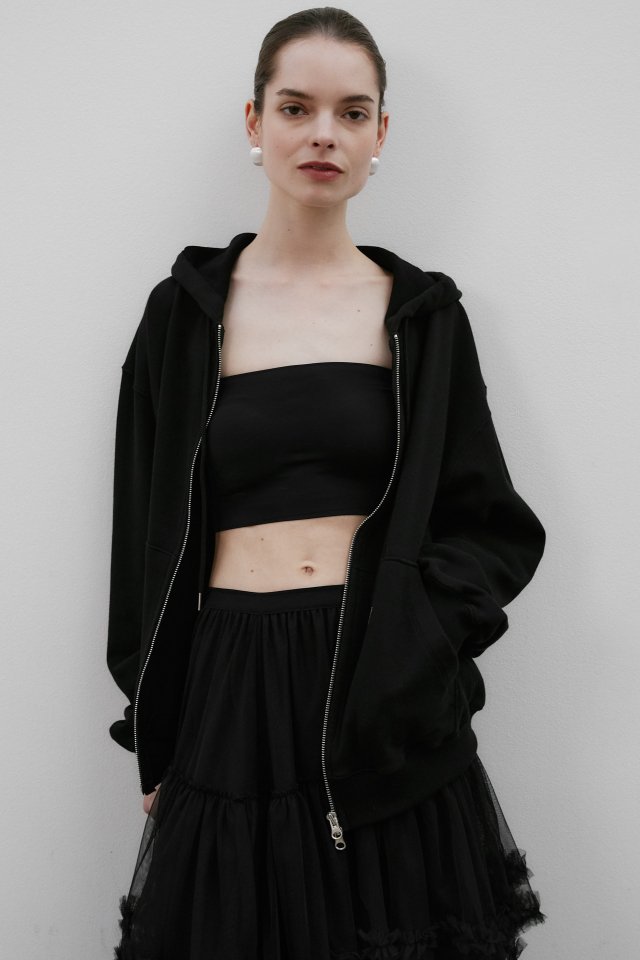 Neroli36 - Korean Women Fashion - #womensfashion - Two Way Hood Zip-up Jacket - 5