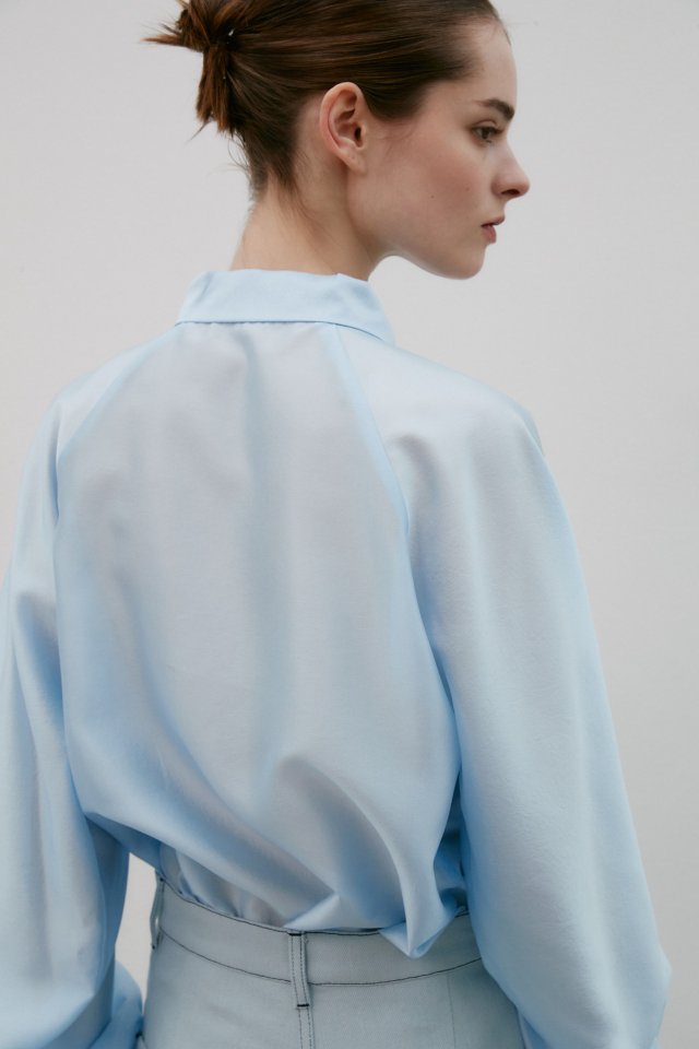 Neroli36 - Korean Women Fashion - #womensfashion - See Through Tie Blouse - 11