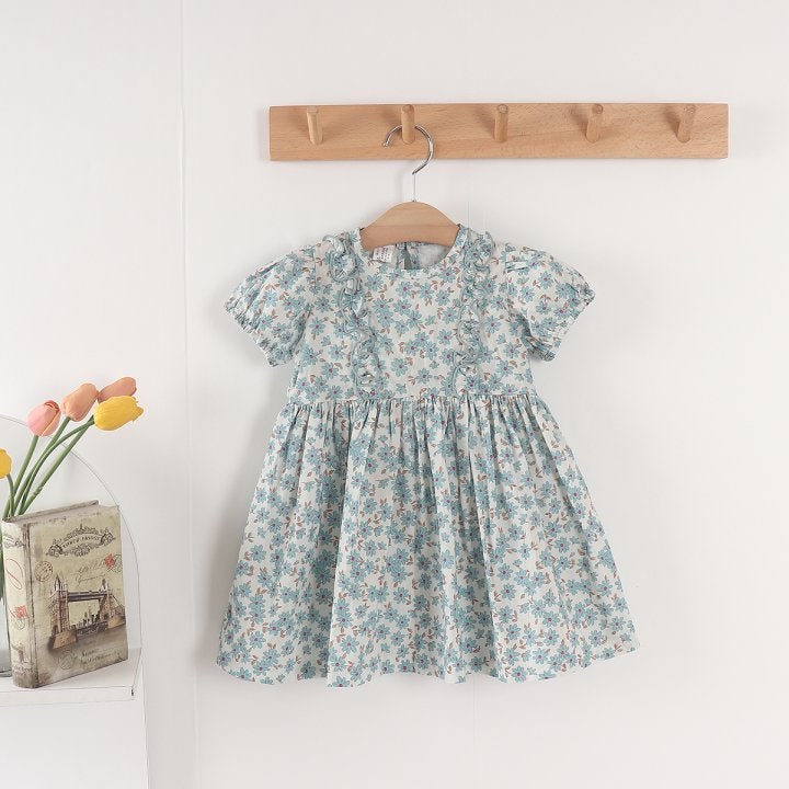 New Pierrot - Korean Baby Fashion - #babyboutique - Flower Frill One-piece - 3