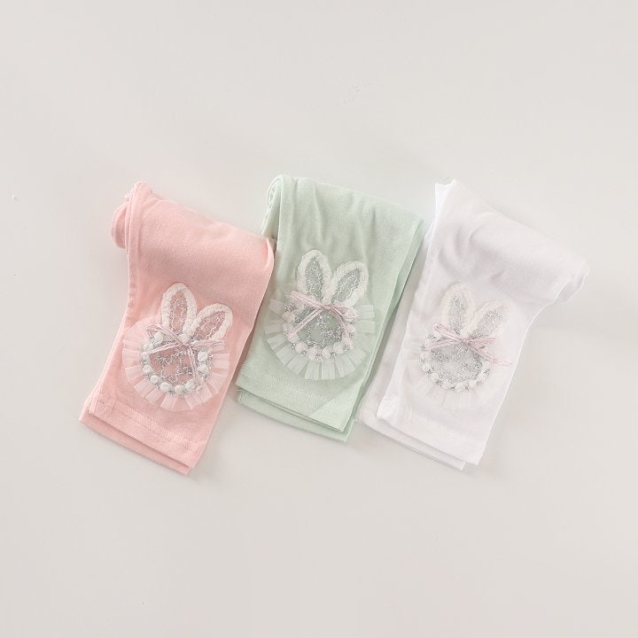 New Pierrot - Korean Baby Fashion - #babyboutique - Rabbit Leggings - 2