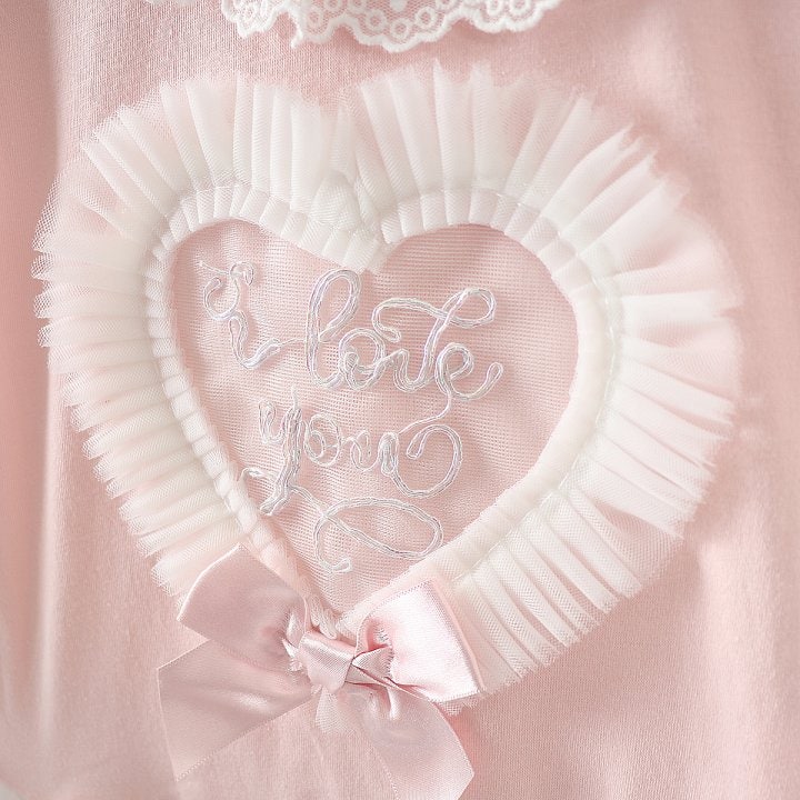 New Pierrot - Korean Baby Fashion - #babyboutiqueclothing - Mesh Heart One-piece - 8