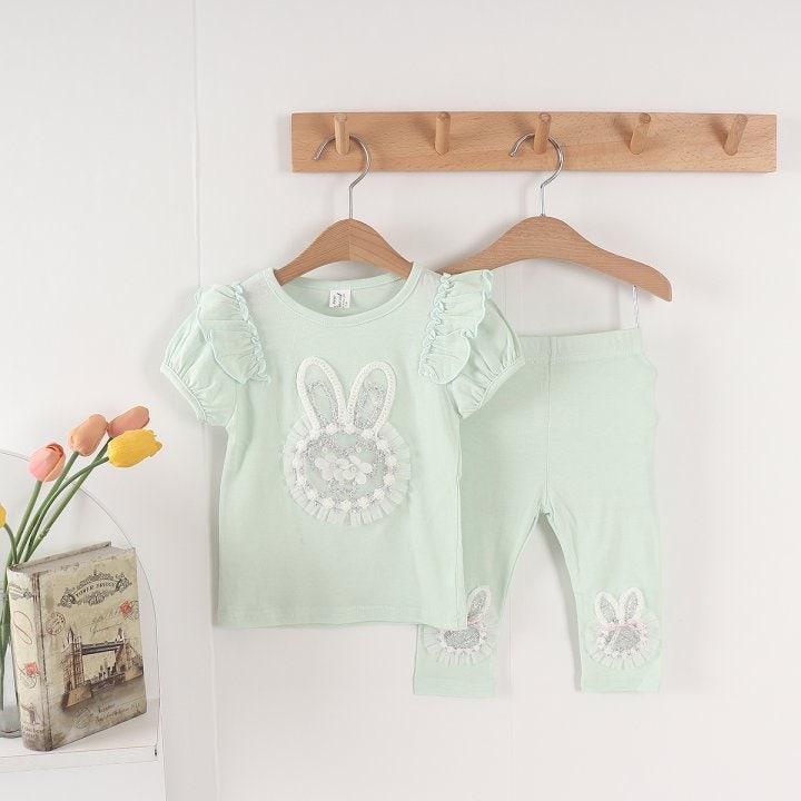 New Pierrot - Korean Baby Fashion - #babyboutiqueclothing - Rabbit Leggings - 4