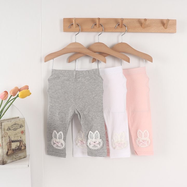 New Pierrot - Korean Baby Fashion - #babyclothing - Pearl Rabbit Leggings