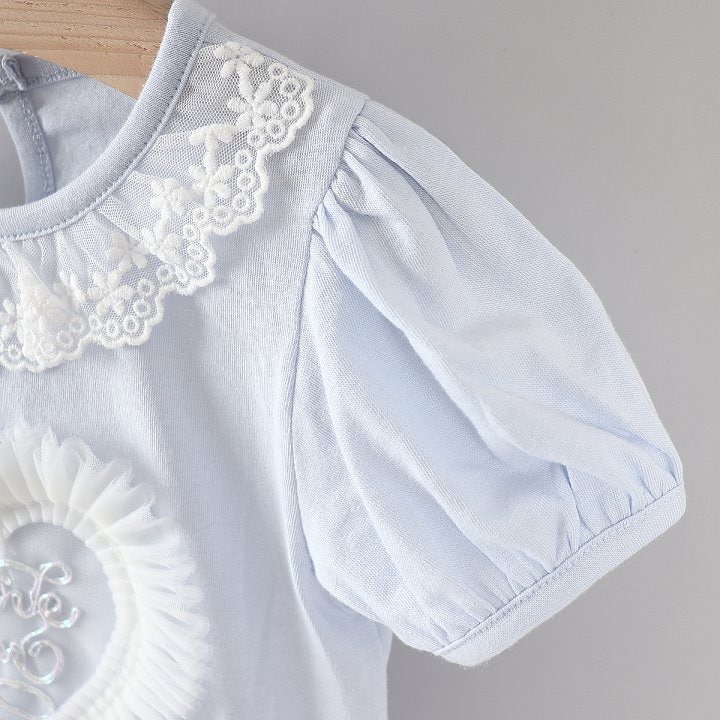 New Pierrot - Korean Baby Fashion - #babyfashion - Mesh Heart One-piece - 10