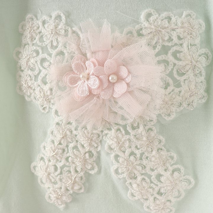 New Pierrot - Korean Baby Fashion - #babyfashion - Flower Ribbon tee - 6