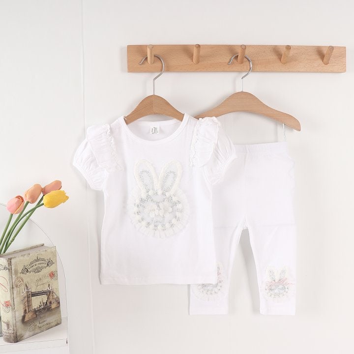 New Pierrot - Korean Baby Fashion - #babyfashion - Rabbit Leggings - 5