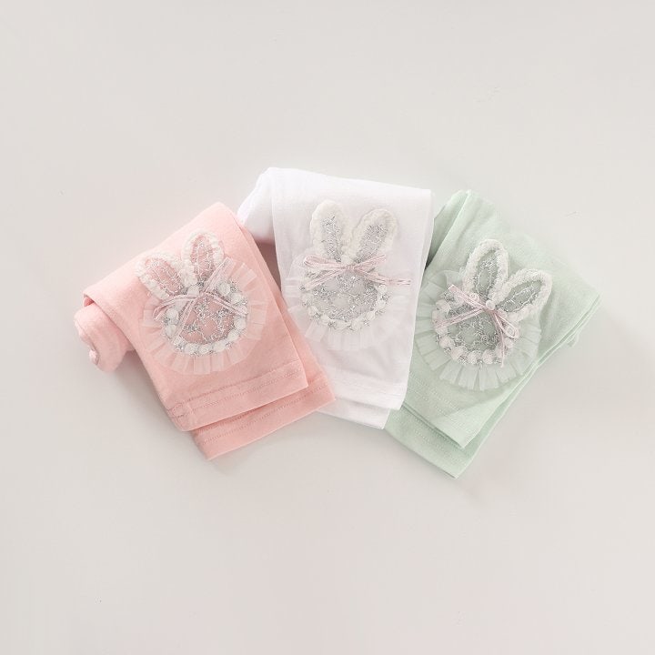 New Pierrot - Korean Baby Fashion - #babygirlfashion - Rabbit Leggings - 7