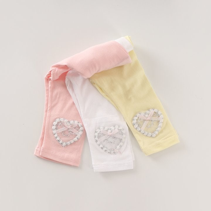 New Pierrot - Korean Baby Fashion - #babylifestyle - Heart Leggings - 7
