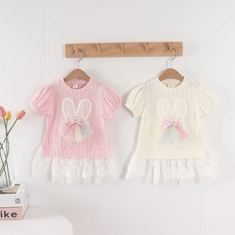 New Pierrot - Korean Baby Fashion - #babyoninstagram - Rabbit One-piece