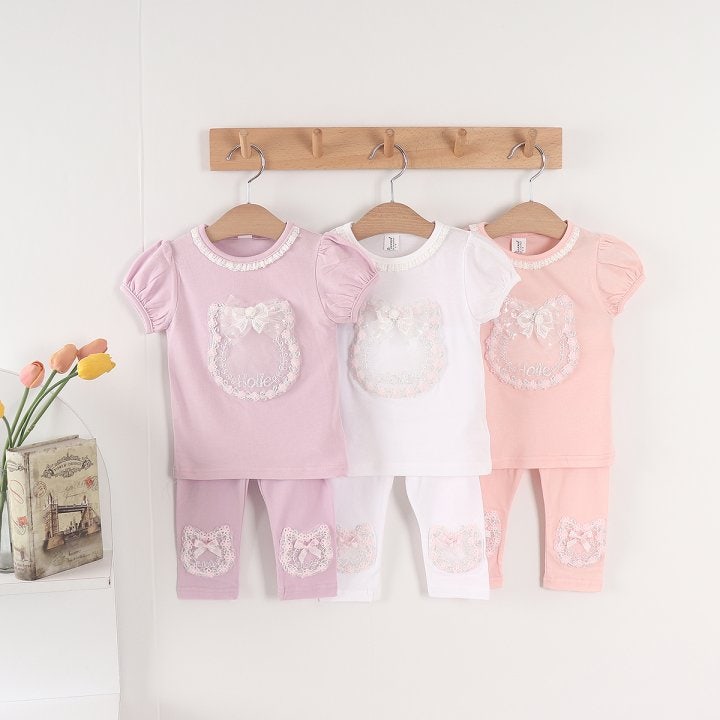 New Pierrot - Korean Baby Fashion - #babyoninstagram - Cat Leggings - 3
