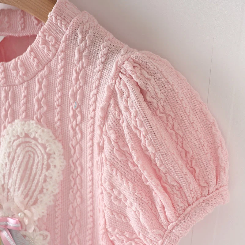 New Pierrot - Korean Baby Fashion - #babyoutfit - Rabbit One-piece - 4