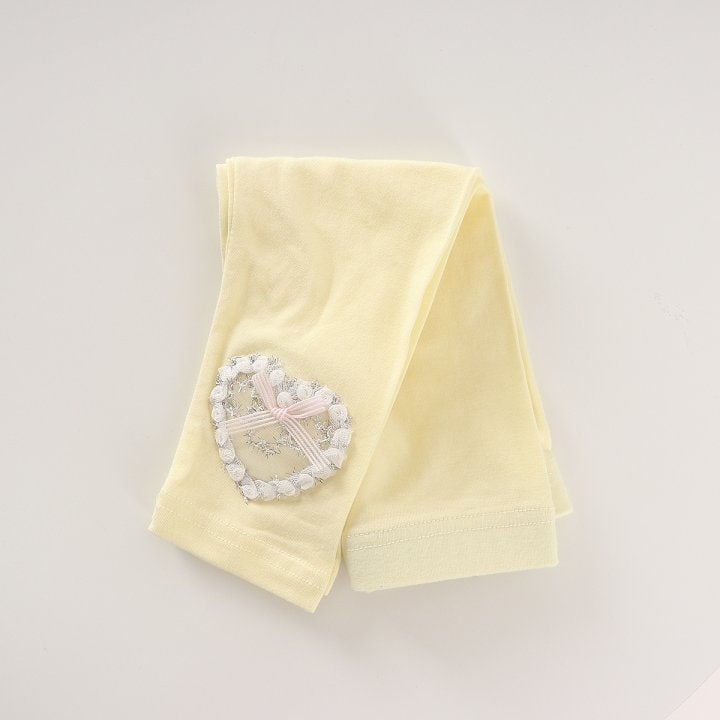 New Pierrot - Korean Baby Fashion - #babyoutfit - Heart Leggings - 10