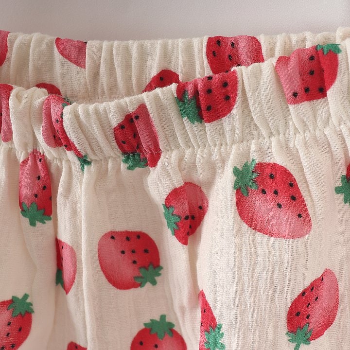 New Pierrot - Korean Baby Fashion - #babyoutfit - Strawberry Leggings - 6