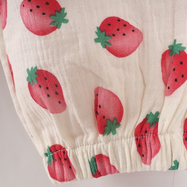 New Pierrot - Korean Baby Fashion - #babyoutfit - Strawberry Leggings - 7