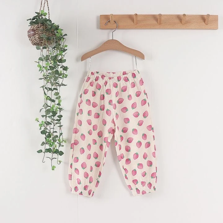 New Pierrot - Korean Baby Fashion - #babywear - Strawberry Leggings - 8