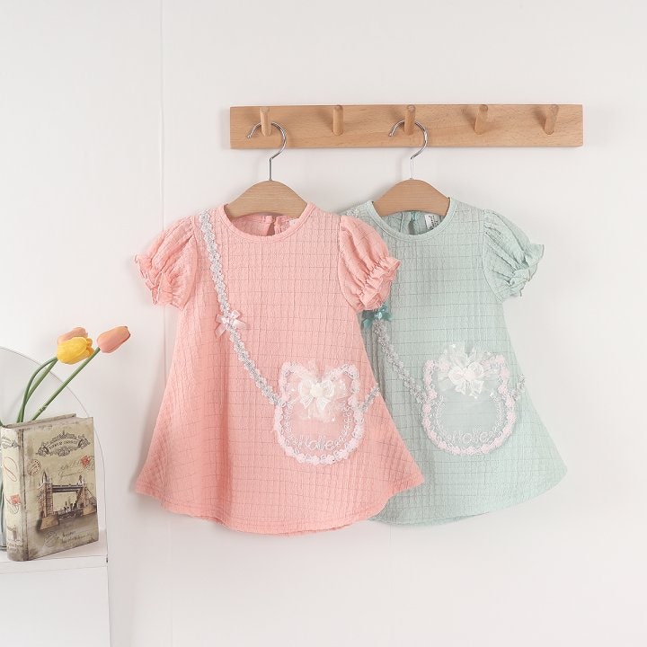 New Pierrot - Korean Baby Fashion - #onlinebabyboutique - Cat Bag One-piece - 2