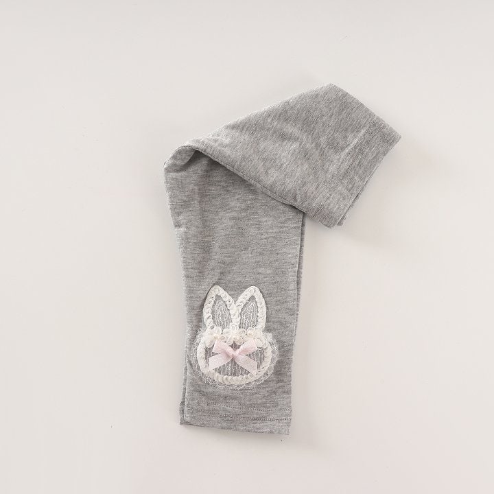 New Pierrot - Korean Baby Fashion - #onlinebabyboutique - Pearl Rabbit Leggings - 11