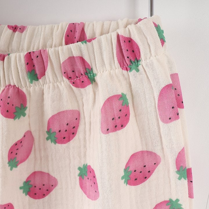 New Pierrot - Korean Baby Fashion - #onlinebabyboutique - Strawberry Leggings - 9