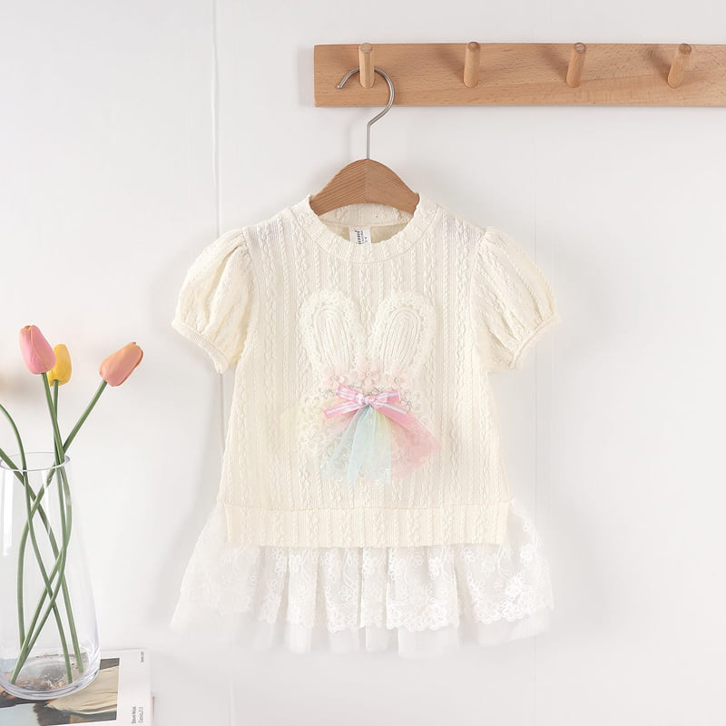 New Pierrot - Korean Baby Fashion - #onlinebabyshop - Rabbit One-piece - 7